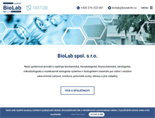 Tablet Screenshot of biolab-kt.cz